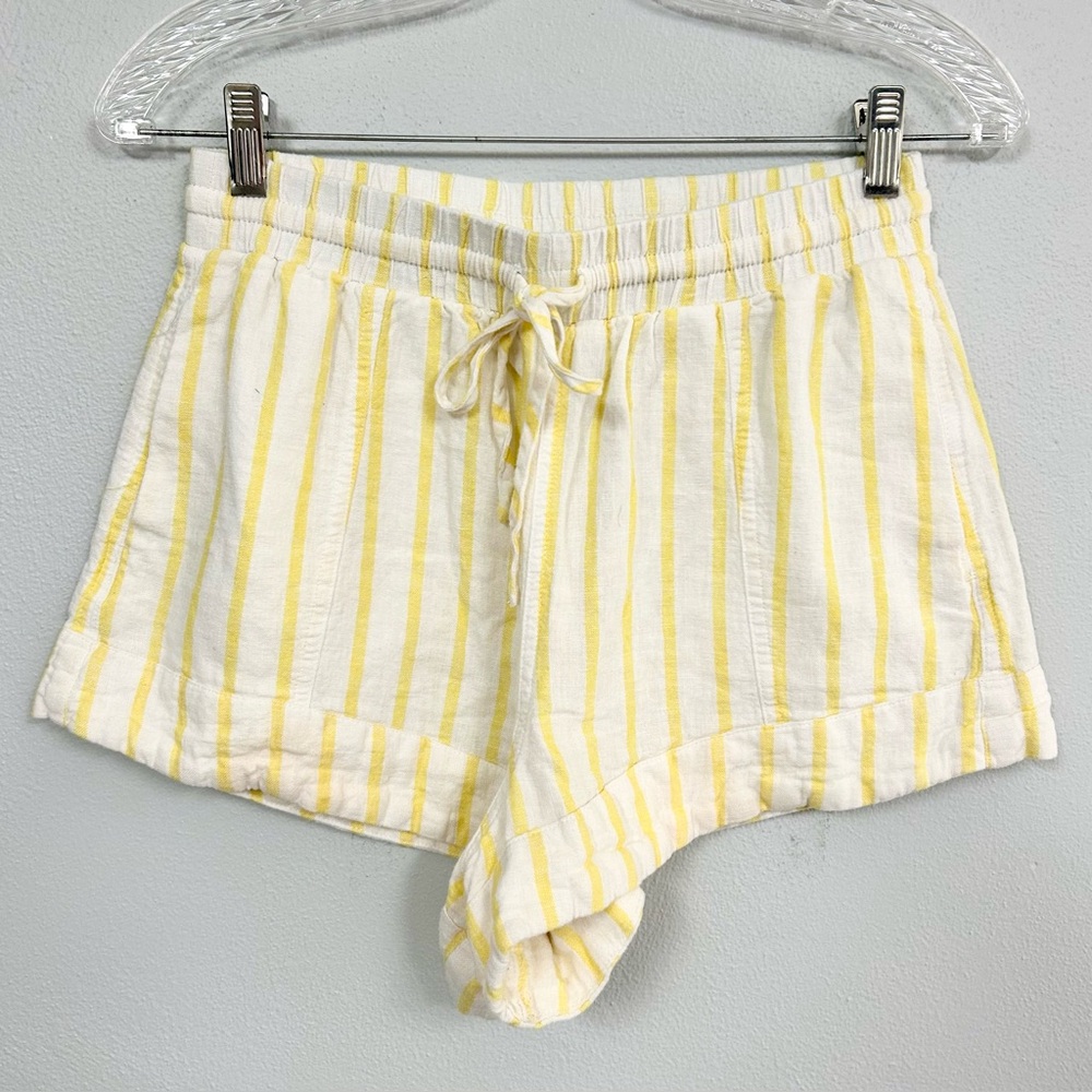 UNIVERSAL THREAD 🍋 Cuffed Linen Stripe Shorts - Size XS